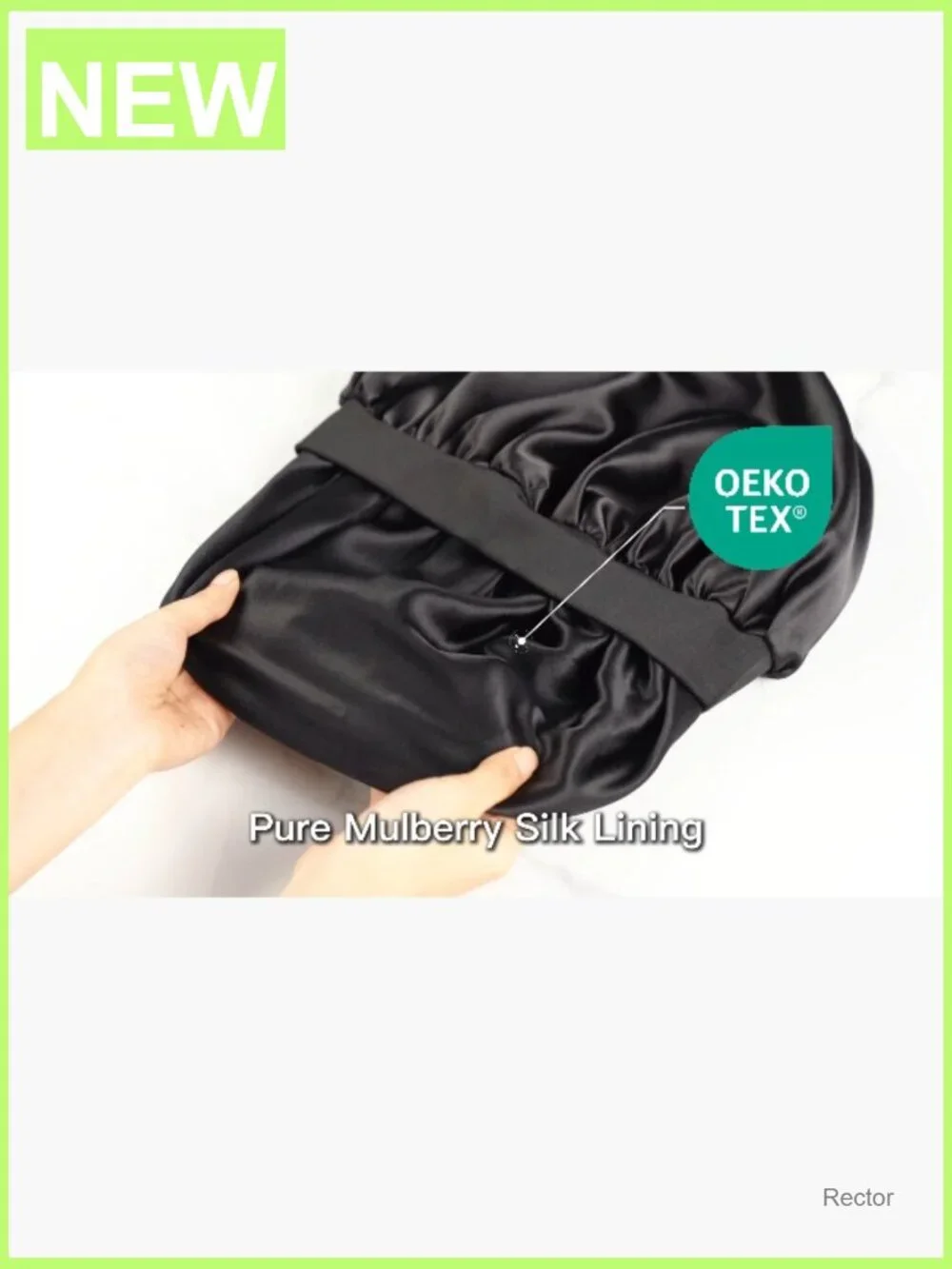 Double Layer Mulberry Silk Bonnet for Sleeping, Adjustable & Non-Slip Sleep Cap